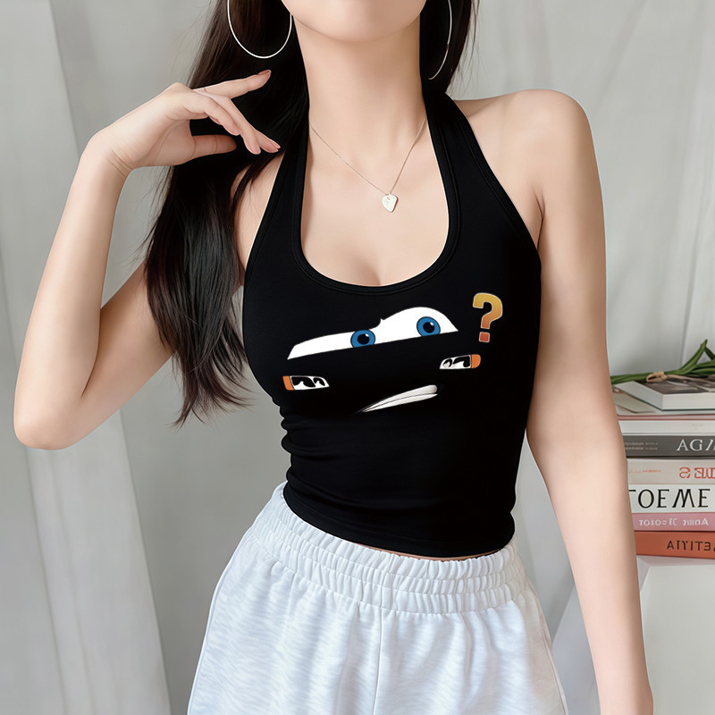 BOOM Áo Baby Tee Nữ Cotton Ôm Body-Áo Thun Ngắn Tay Y2K In Hình PhongCách Mùa Hè, Cổ Tròn Hàng Đầucách hàn quốc phongV81