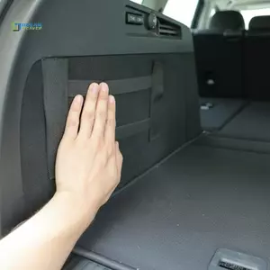 Dây đeo lưu trữ thân xe đàn hồi Dây đai cố định Velcro có thể điều chỉnh để bảo vệ dụng cụ tạp hóa trên xe mới