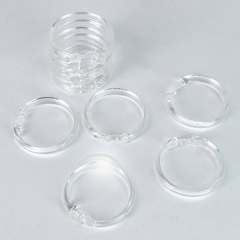 CMinYP bộ 12 vòng rèm mở tròn, kẹp rèm tắm cho rèm và thanh treo, Glory