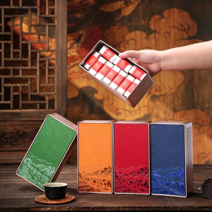 Mới Retro Vuông Trà Thiếc Lon Kín Lon Trống Đóng Hộp Nhỏ Xanh Cam Lớn Đỏ Áo Và Bao Bì Khác Hộp Thiếc Bao Bì26052511
