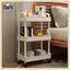 Xe đẩy lưu trữ 3 / 4 tầng di động B & N có bánh xe để tổ chức tại nhà đa năng.