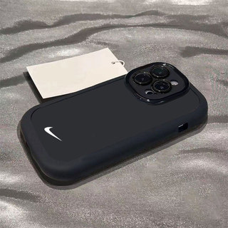 Ốp Điện Thoại Cho IPhone 16 11 12 13Pro Max 14Plus 15Pro XR XS Max 7 8 Plus Vỏ Điện Thoại Hoạt Hình Móc Đen Tối Giản Cho