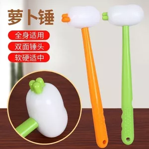 Silicon Bấm Búa Kinh Tuyến Tát Đánh Lại Ma Thuật Búa Vai Cổ Tử Cung Cột Sống Đánh Dính Búa Dễ Thương Sức Khỏe Cà Rốt Đánh k