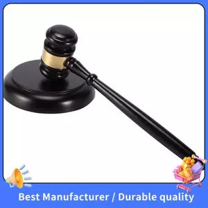Búa đấu giá của thẩm phán bằng gỗ có khối âm thanh để đấu giá thẩm phán luật sư thủ công