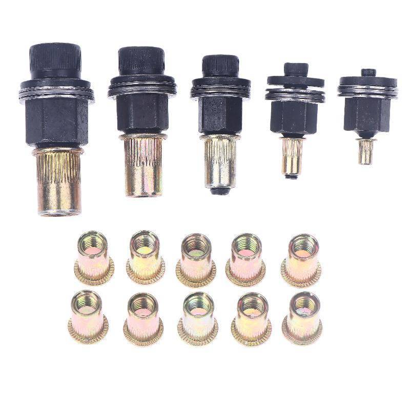 N2HAO 11 Cái Hướng Dẫn Sử Dụng Đinh Tán Đai Ốc Dụng Cụ Phụ Kiện Cho Hạt M3 M4 M5 M6 M8 M10 M12 Lắp Đặt Đơn Giản Tay Đinh Tán Nut n
