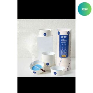 Combo 25 Gạt Tàn Xốp Dùng 1 Lần Có Cát Khử Mùi, Cốc Gạt Tàn Giấy Chống Tro Bay Dùng Cho Quán Nhậu Karaoke Cafe