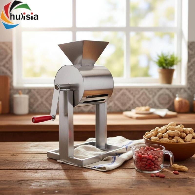 Hướng dẫn sử dụng Dụng cụ bóc vỏ đậu phộng hiệu quả Nhà bếp Xử lý đai ốc Thiết bị quay tay cho nông nghiệp gia đình