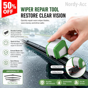 CÔNG CỤ SỬA CHỮA XE Ô Tô Đa Năng Khăn Lau Lưỡi Tông Đơ Cao Su Regroove Phục Hồi Mài Hoạt Động Dễ Dàng Loại Bỏ Tiếng Ồn Tầm Nhìn Rõ Ràng Phụ Kiện Bảo Trì Xe Thiết Thực