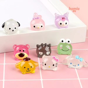 Đồ trang trí hoạt hình 3D nhỏ, hình động vật phát sáng, làm bằng nhựa, thủ công, tự làm.
