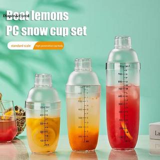 Bình lắc đuôi PC DIAPER & CORED 500-1000ml có vảy cho trà sữa / trộn YTH