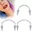 Nhíp 1 Thép Titan C Thanh Ma Cà Rồng Fangs Răng Môi Xuyên Punk Spiked Labret Tai Sụn Xuyên Bông Tai 2021 Xu Hướng Trang Sức VN
