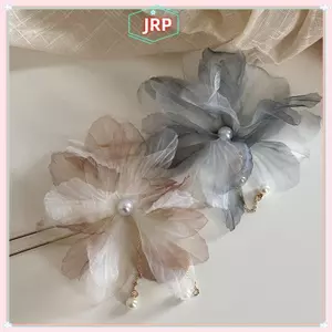 JRP Hàn Quốc Cổ Voan Hoa Ngọc Trai sel Tóc Sti Hình Chữ U Kẹp Tóc Tính Khí Phong Cách Trung Hoa Kẹp Tóc Cho Nữ Mũ JRP