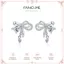 FANCIME "Satin Bow" Bông tai bạc nơ dễ thương