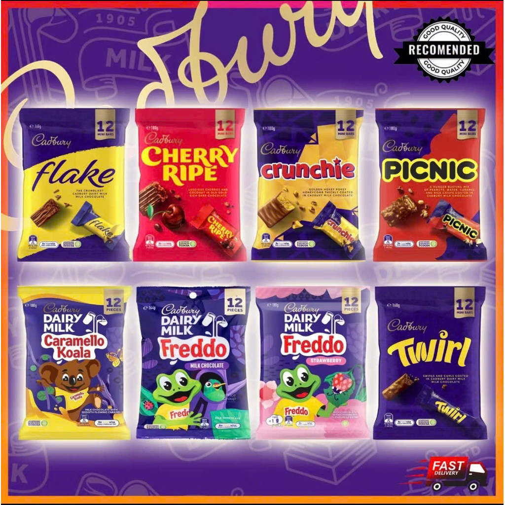 Socola Cadbury Dairy Milk dạng túi nhiều loại