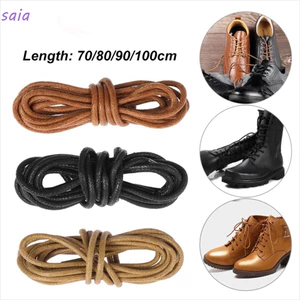 SAIA Sáp Dây Giày, 70 / 80 / 90 / 100cm Giày Tròn Dây Ren, Màu Nam Nữ Giày Phụ Kiện Da Đầm Giày
