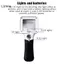 Kính lúp LED cầm tay LUImo 5x 45x Lý tưởng để đọc sách thủ công và công việc chi tiết SBS