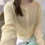 Áo len dệt kim mùa xuân Lười Phong cách mới Rời hàng Châu Âu Hàng hóa mỏng hơn Phong cách phương Tây giảm tuổi