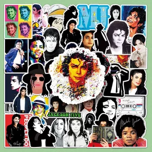 51 Chiếc Michael Jackson Hàng Hóa Sáng Tạo Ngôi Sao Vui Nhộn Và Cá Tính Graffiti Dán Trang Trí Sổ Tay Ván Trượt Quà Tặng Sinh Nhật