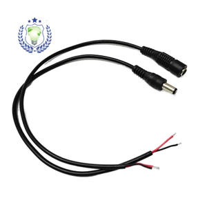 H4OF Cung Cấp Trực Tiếp Dây Nguồn DC 5521 Nam Nữ Đầu Đơn 2.5 Nữ Ổ Cắm 0.5 Vuông dc Cáp Nối Dài