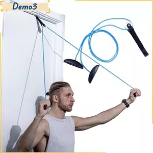 Bộ dụng cụ phục hồi ròng rọc vai, Bộ tập thể dục phục hồi ổ cắm trên cửa, Ròng rọc phục hồi vai PVC có thể điều chỉnh bền bỉ