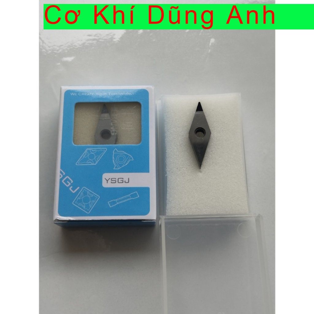 Mảnh chíp tiện PCD V16 VNMG160404 chạy tinh, bóng nhôm