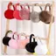 JRP Di Động Gấp Mùa Đông Ấm Áp Bịt Tai Thời Trang Màu Trơn Earflap Ngoài Trời Bảo Vệ Lạnh Mềm Mại Sang Trọng Làm Ấm Tai JRP
