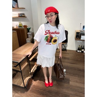 CHÍNH HÃNG - Áo Thun Trắng Form Boxy "FRUIT GARDEN COLLECTION" UNISEX BST Áo Hè Trái Cây