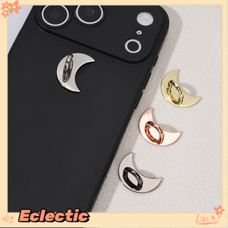 - Eclectic - Mặt dây chuyền điện thoại kim loại hình mặt trăng Móc tua rua Mặt dây chuyền Đế điện thoại DIY Phụ kiện