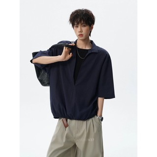 Áo sơ mi nam GKSSS tay ngắn phong cách Hàn Quốc hợp thời trang thương hiệu chất lượng cao giả hai mảnh unisex