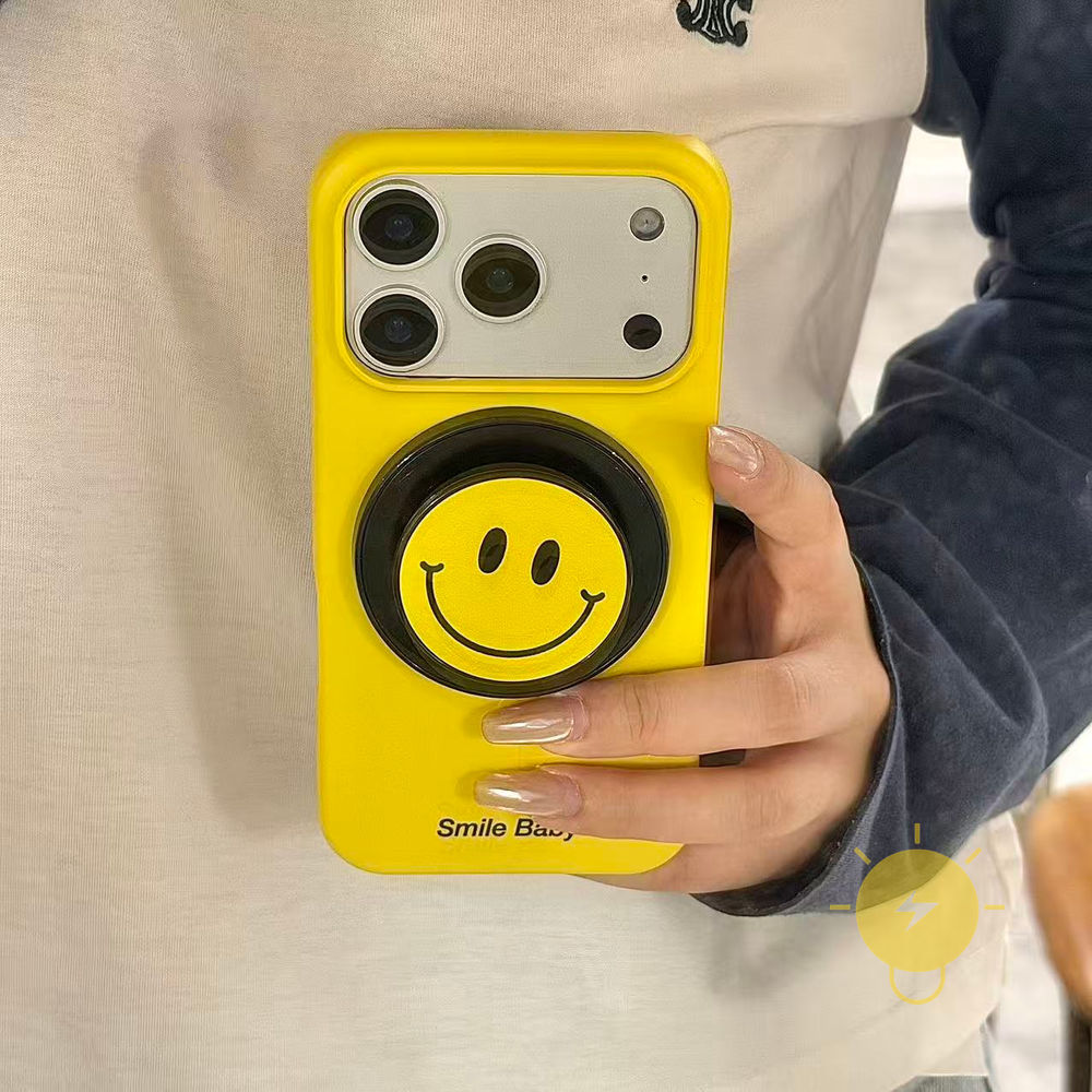 Phone Case For iPhone 17 Pro Max 16 15 PC with Griptok Magnetic Expression Hard Aesthetic Korean Cute