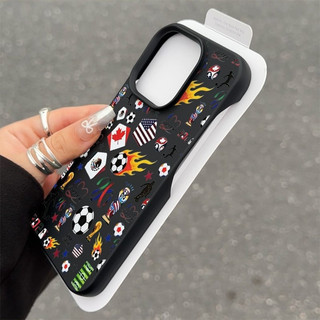 Mô hình thể thao bóng đá Thích hợp cho iPhone 13 17 ProMax Ốp lưng nửa đầu silicon mềm chống sốc XR 16 Pro Max 11 XS Max 15 Pro Max 12 Plus 7 Plus 13 Pro 17 Ốp điện thoại mờ
