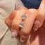 Phong cách Hàn Quốc khí chất thời trang với bông tai nữ đa năng bạc zirconia vương miện