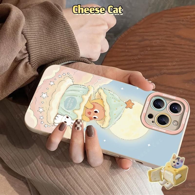 cho Twinkle Bộ hai mảnh Ốp điện thoại dây buộc màu xanh cho iPhone 13 14 15 Plus 11 12 16 17 Pro Max XR Xs Max 7Plus SE
