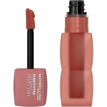 Maybelline Super Stay Teddy Lip Tint, Son môi mờ lâu trôi cho đến 12HR Mặc, Đùi đến đầu gối, 1 Đếm