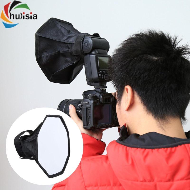 Hộp mềm hình bát giác cho đèn Video Thiết bị chiếu sáng chụp ảnh gấp hình bát giác Hộp mềm khuếch tán ánh sáng Bộ khuếch tán đèn Flash