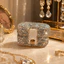 Hộp đựng nhẫn kim cương giả Mini DONOVANQQ, Hộp đựng đồ trang sức lấp lánh sang trọng Bling, Hộp đựng đồ trang sức bằng kim cương giả vuông màu bạc sáng tạo tinh tế