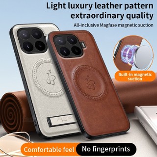 Dành Cho Xiaomi17T Pro 5G PU Matte Họa Tiết Ốp lưng Xiaomi 17T Pro 17TPro 1 7 17 T Pro Xiaomi17TPro Giá Đỡ Giá Đỡ Vỏ TPU Mềm Bảo Vệ Cạnh Ốp Lưng Chống Sốc Ốp Lưng