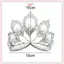 JRP Handmade Ngọc Trai Cô Dâu Pha Lê Tiara Tóc Lớn Vương Miện Cuộc Thi Đảng JRP