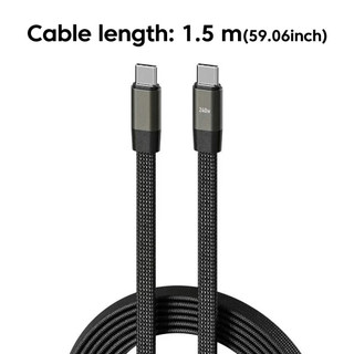Cáp USB C Elough 240W có bộ chuyển đổi Type-C sang Type-C Dây dữ liệu sạc nhanh cho máy tính bảng điện thoại di động