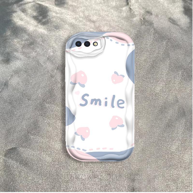 Thích Hợp Cho OPPO A3S A12E A1K AX5 Realme C2 Bảo Vệ 3D TPU Mềm Hoa Nụ Cười Ins Phong Cách Ốp Điện Thoại Chống Sốc