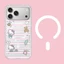 Ốp điện thoại mờ mờ mờ hình mèo xanh từ tính cho iPhone 17 Pro Max 16 Pro 15 14 Vỏ bảo vệ cứng
