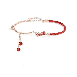 Koi Tua Rua Vòng Chân Nữ Ánh Sáng Sang Trọng Cảm Giác Benming Năm Dây Đỏ Chân Đồ Trang Trí Quà Tặng Sinh Nhật Cho Bạn Gái Phụ Kiện