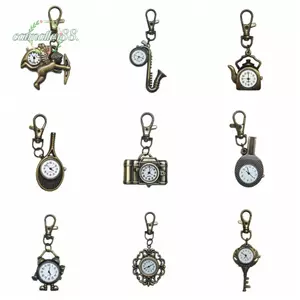 Đồng hồ bỏ túi CATMALLER88, Thiết kế cổ điển Đồng hồ móc khóa sáng tạo cổ điển, Đồng hồ mới lạ Phong trào thạch anh nhẹ Mặt dây chuyền túi đồng hồ thạch anh bền