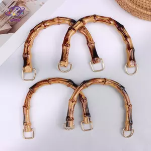 HFTOY 1 Hộp Quà Tặng Tay Cầm Ví Tre Tay Cầm Túi Xách Dây Đeo Vai Dây Đeo DIY Với Phụ Kiện Túi Bule ~