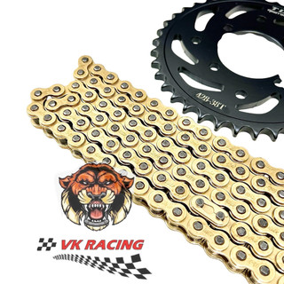 Bộ nhông sên đĩa NSD xích sên TLT thái lan raider fi - satria fi (Black 428H mạ đồng 14-38-126L)