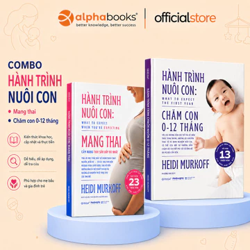 Sách - Lẻ/Combo: Hành Trình Nuôi Con: Mang Thai + Chăm Con 0-12 Tháng - Cho Mẹ Bầu Và Mẹ Bỉm (Omega)