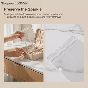 {AKIN} 10 / 20 Chiếc Túi Trang Sức PVC Trong Suốt Túi Bảo Quản Chống Oxy Hóa Cho Bông Tai Vòng Tay Nelace Hiển Thị Túi Paaging {a}