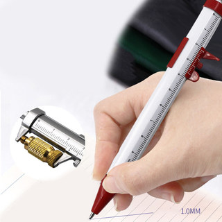 [FUXIN] Bút mực Gel 1.0mm đa chức năng 150mm Vernier Caliper Bút bi lăn Văn phòng phẩm