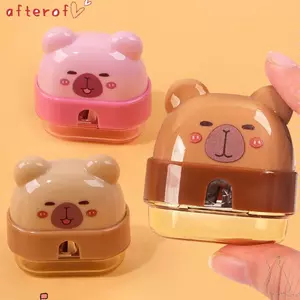 Công cụ mài bút chì AFOF, Máy mài bút chì cầm tay Mini, Phim hoạt hình Capybara Shape Manual Pencil Parer Back To School