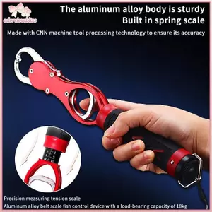 THÊM Câu Cá Môi Kẹp Cá Kìm Cầm Tay Hợp Kim Nhôm Di Động Câu Cá Móc Kẹp Với Cân Trọng Lượng Phụ Kiện Câu Cá BSS